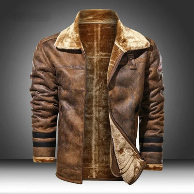 Casual bomber-stil skinnjacka för män | perfekt för vardagar