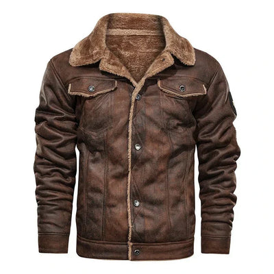 Casual bomber-stil skinnjacka för män | perfekt för vardagar