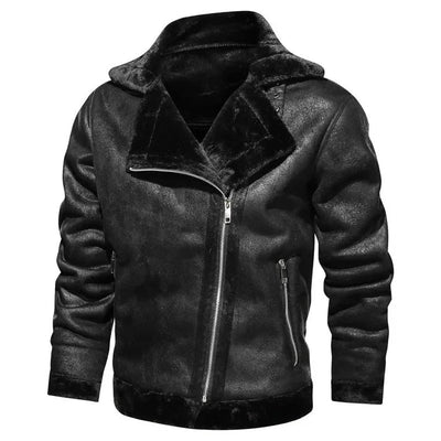 Casual bomber-stil skinnjacka för män | perfekt för vardagar