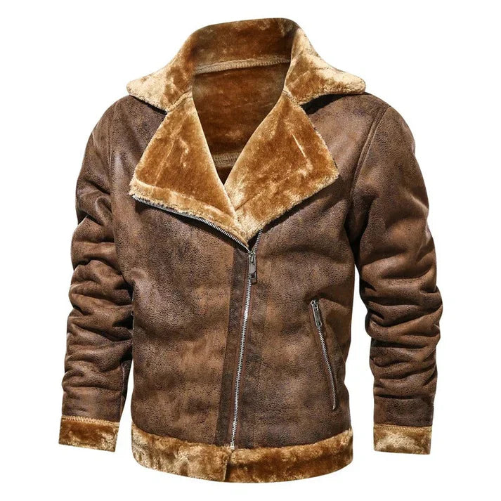 Casual bomber-stil skinnjacka för män | perfekt för vardagar
