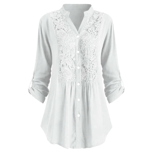 Hailey - casual blus med lång ärm