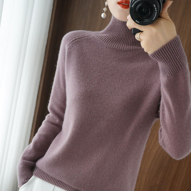 Faye - Tröja med Turtleneck för Kvinnor