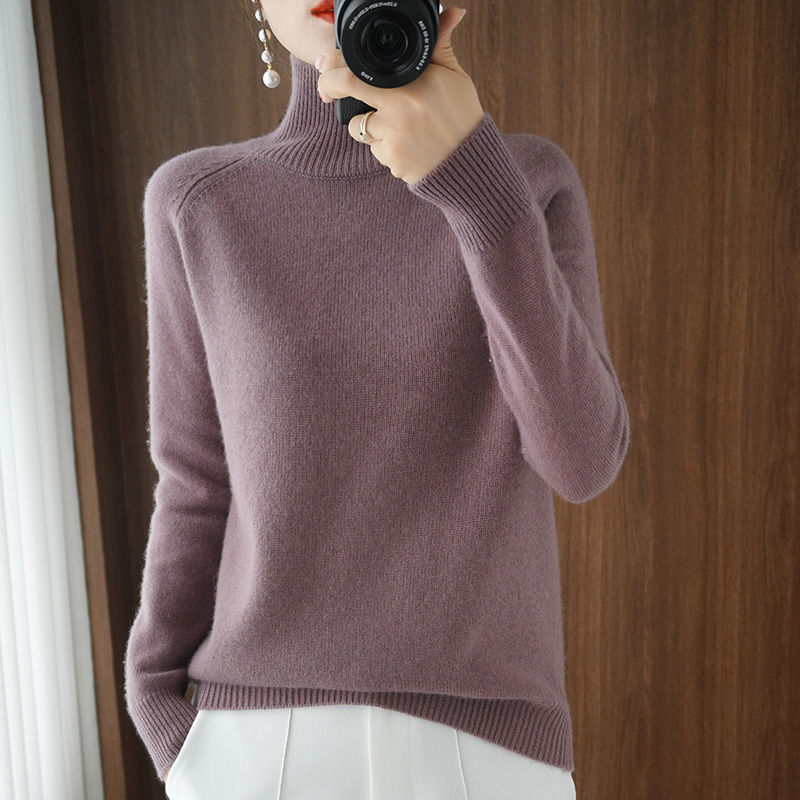 Faye - Tröja med Turtleneck för Kvinnor