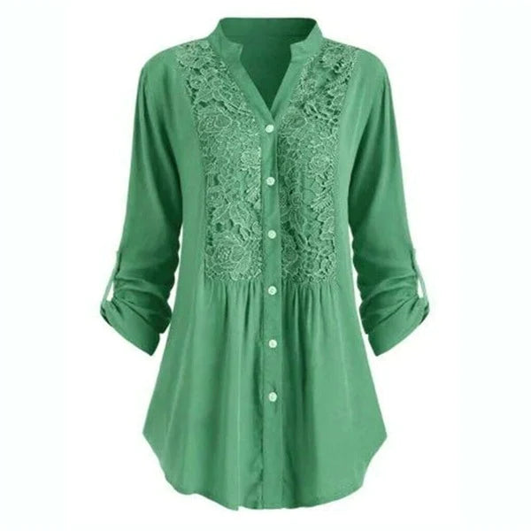 Hailey - casual blus med lång ärm