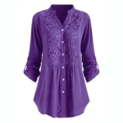 Hailey - casual blus med lång ärm
