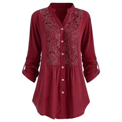 Hailey - casual blus med lång ärm