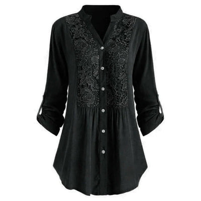 Hailey - casual blus med lång ärm