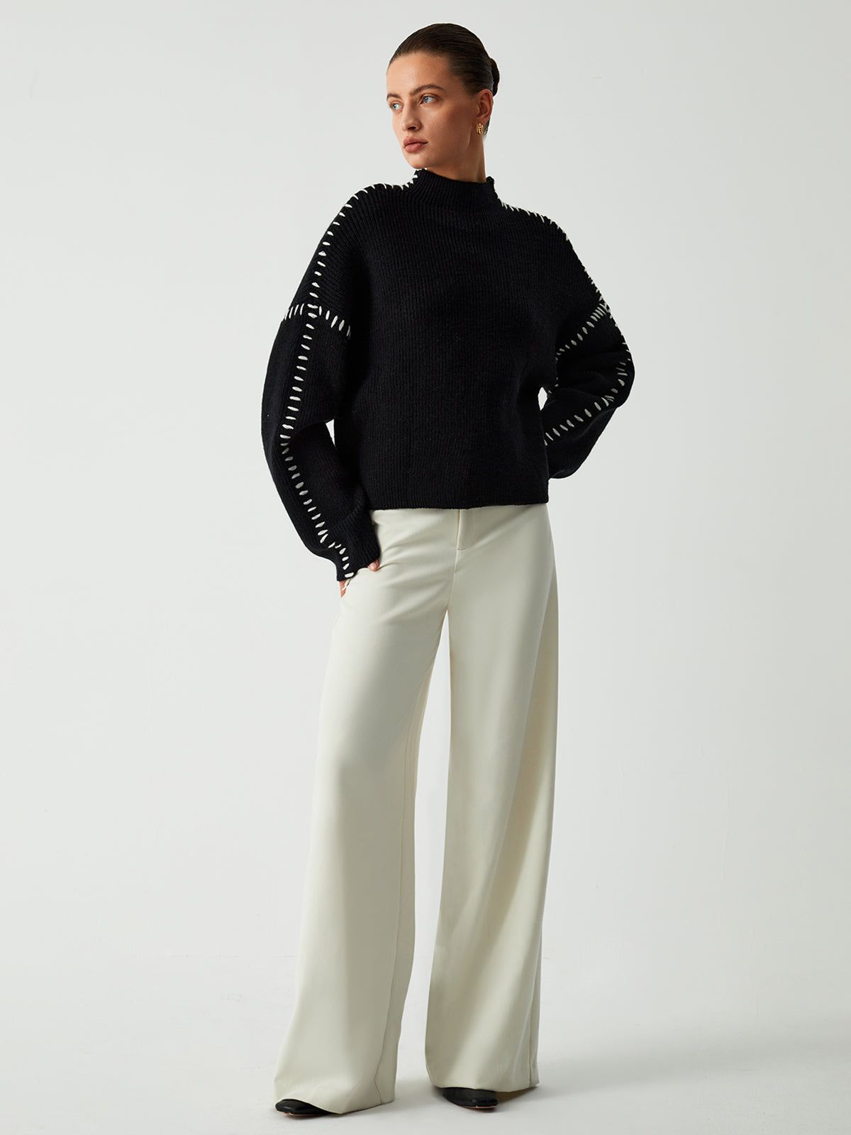 Janice - Damstickad Designtröja