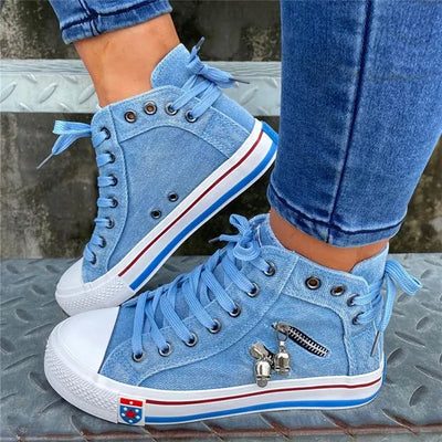 Arie - Modernt Denim Skor Dam
