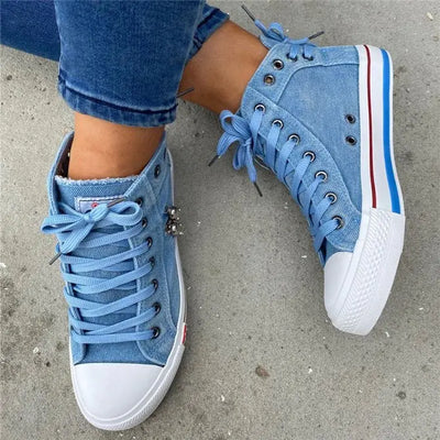Arie - Modernt Denim Skor Dam