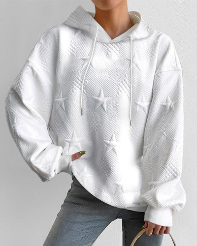 Yusra - Damhoodie med Broderade Stjärnor
