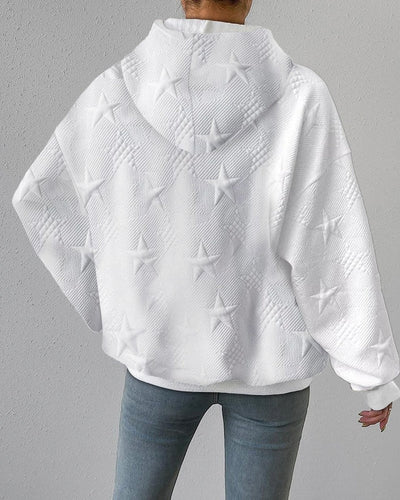Yusra - Damhoodie med Broderade Stjärnor